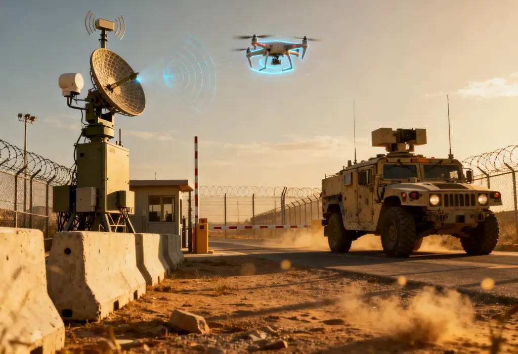 Advanced Counter drone system in action