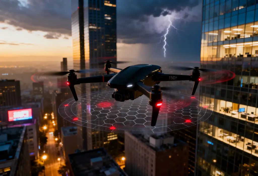 Scene showing a small surveillance