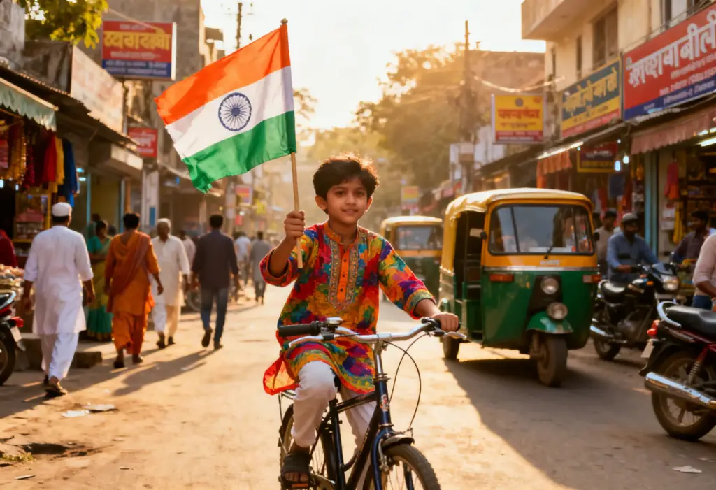 Street scene in India during daytime