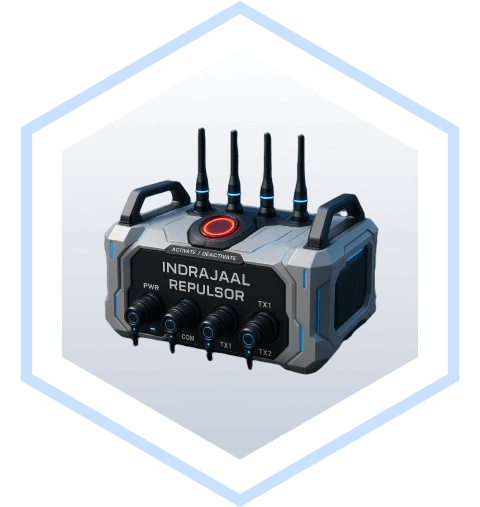 Lightweight anti drone system – Indrajaal Repulsor