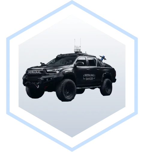 Indrajaal Ranger anti drone patrol vehicle