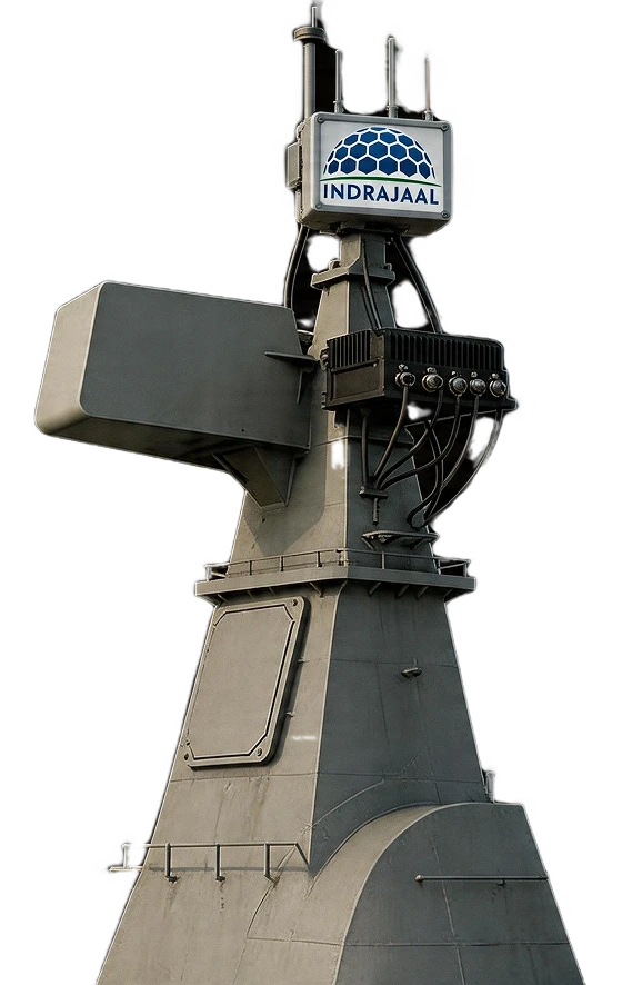 Indrajaal Maritime radar and sensor system for naval airspace surveillance
