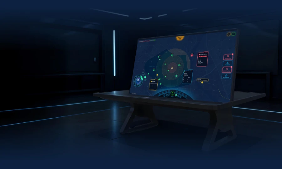 Indrajaal SkyOSTM urban command layer integrating sensors for autonomous drone defence